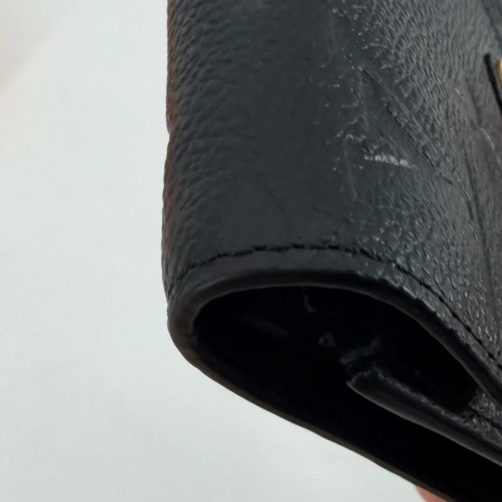 Louis Vuitton Zoe Black Monogram Empreinte Leather Wallet